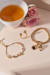 Tea Party Open Ring Gold | Alex and Ani