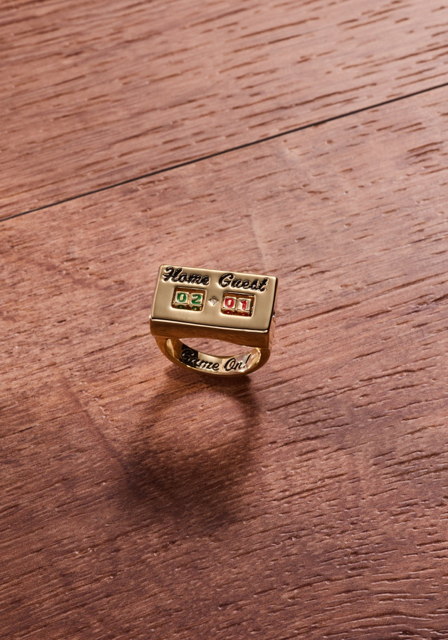 Score Board Fidget Ring Gold | Alex and Ani