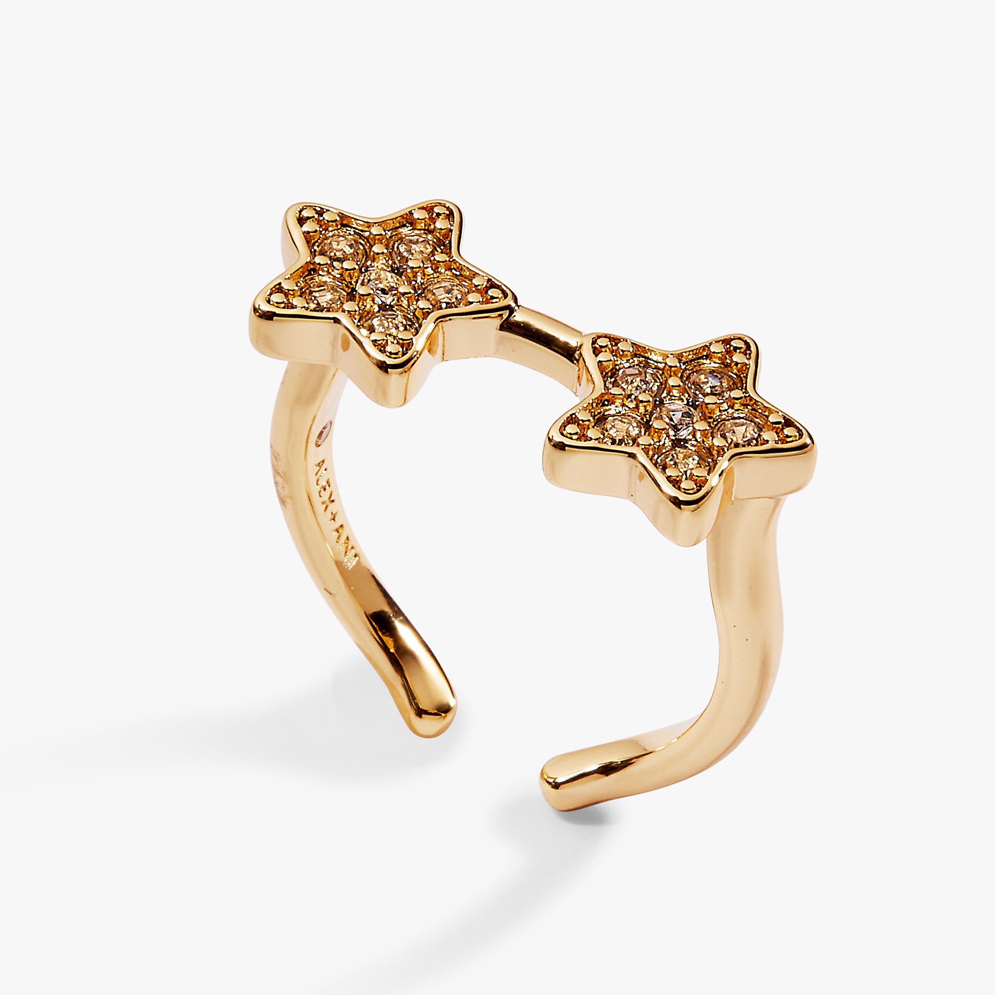 70s Star Glasses Ring Gold | Alex and Ani