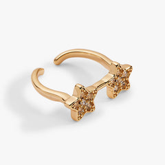 70s Star Glasses Ring Gold | Alex and Ani
