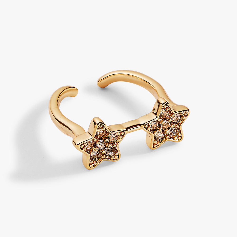 70s Star Glasses Ring Gold | Alex and Ani