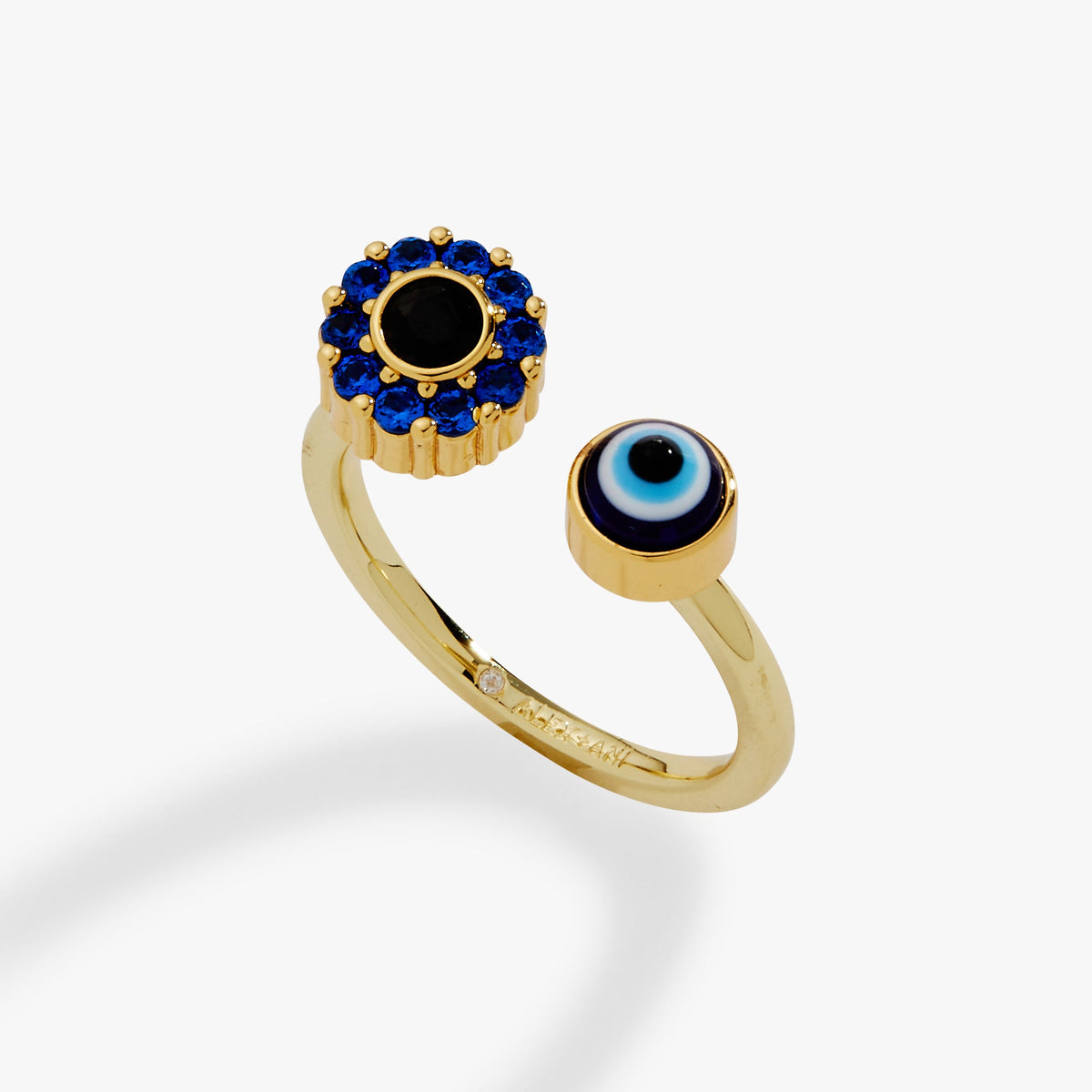 Evil Eye Fidget Spinner Ring Gold | Alex and Ani