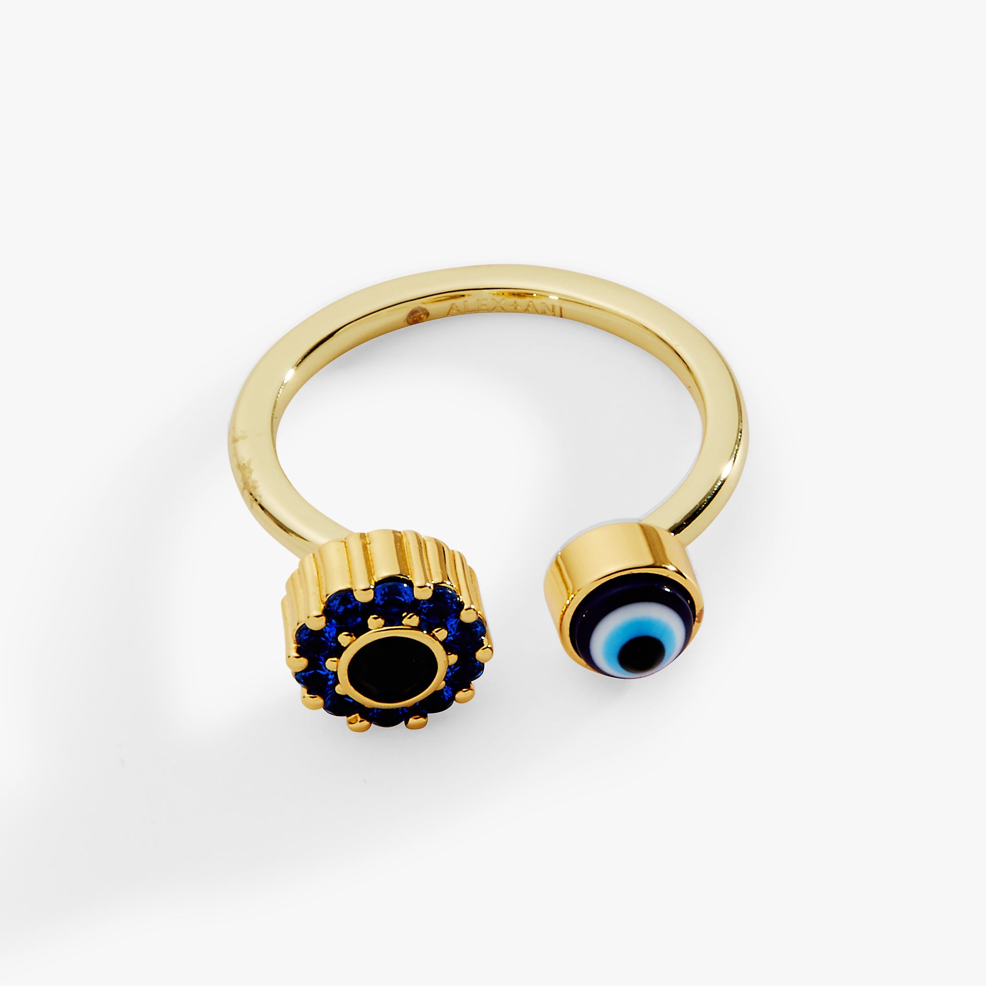 Evil Eye Fidget Spinner Ring Gold | Alex and Ani