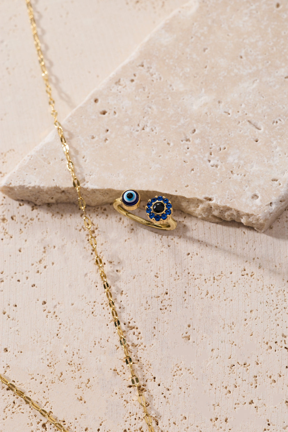 Evil Eye Fidget Spinner Ring Gold | Alex and Ani