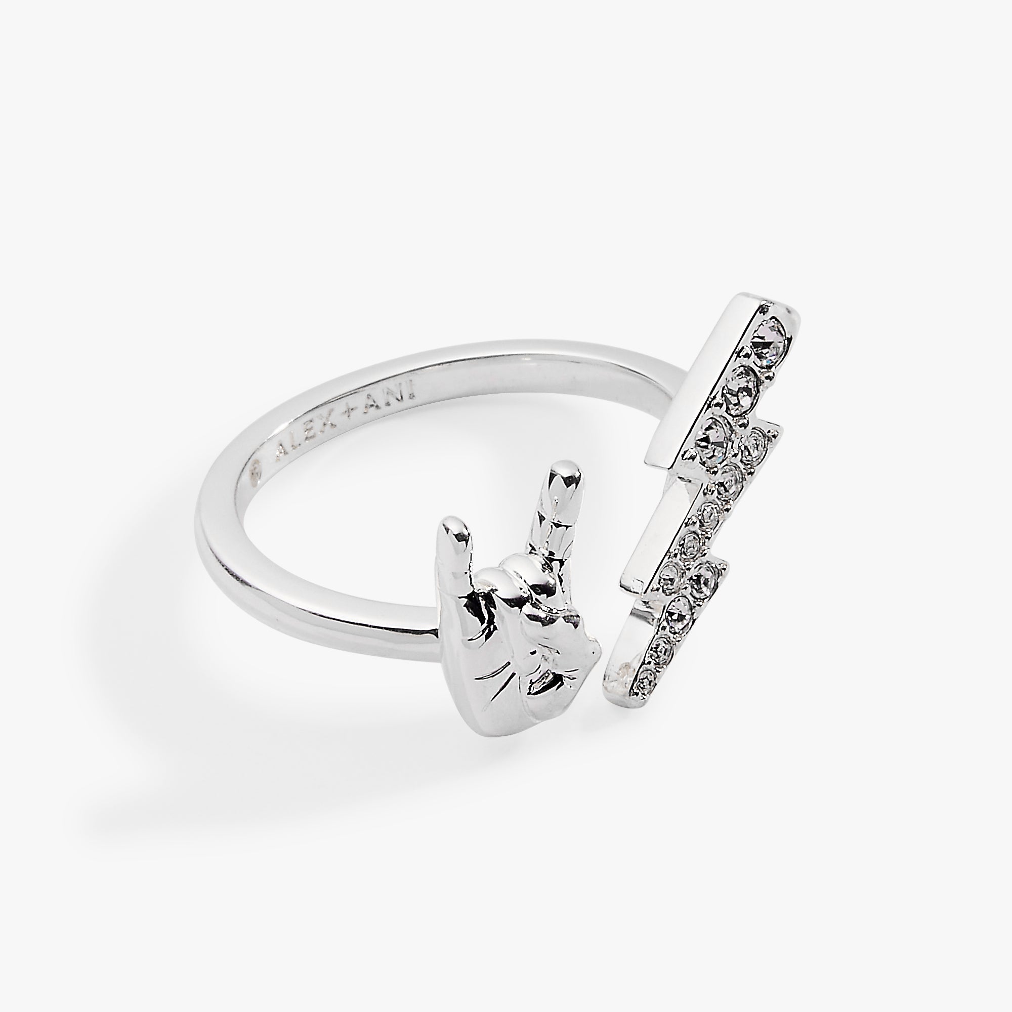 80s Rock Star Open Ring Silver | Alex and Ani