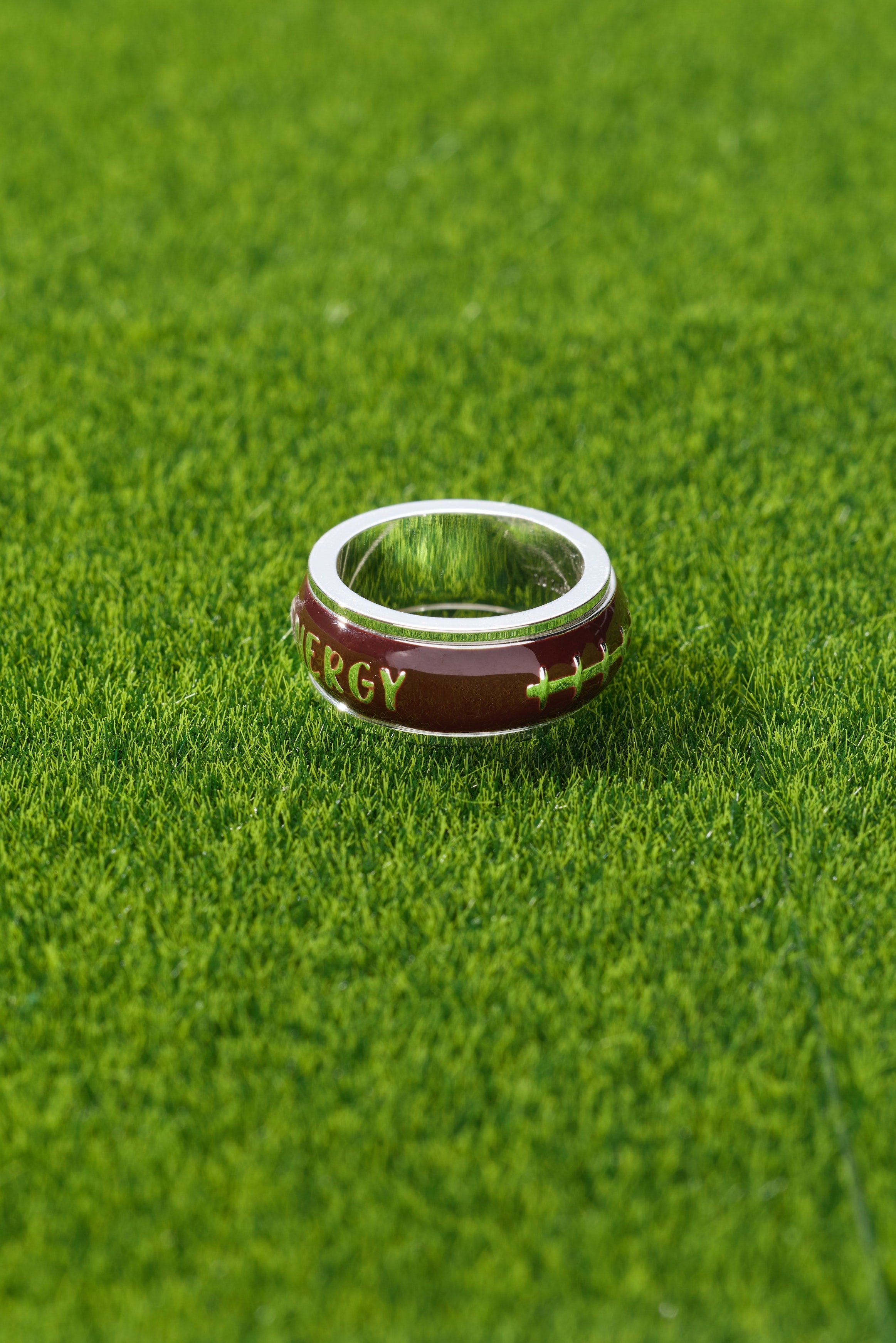 Football Fidget Ring Silver | Alex and Ani