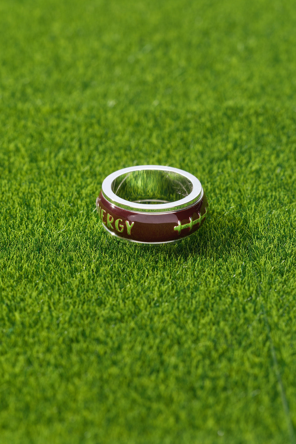 Football Fidget Ring Silver | Alex and Ani