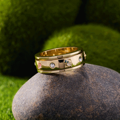 Garden Party Fidget Ring Gold | Alex and Ani