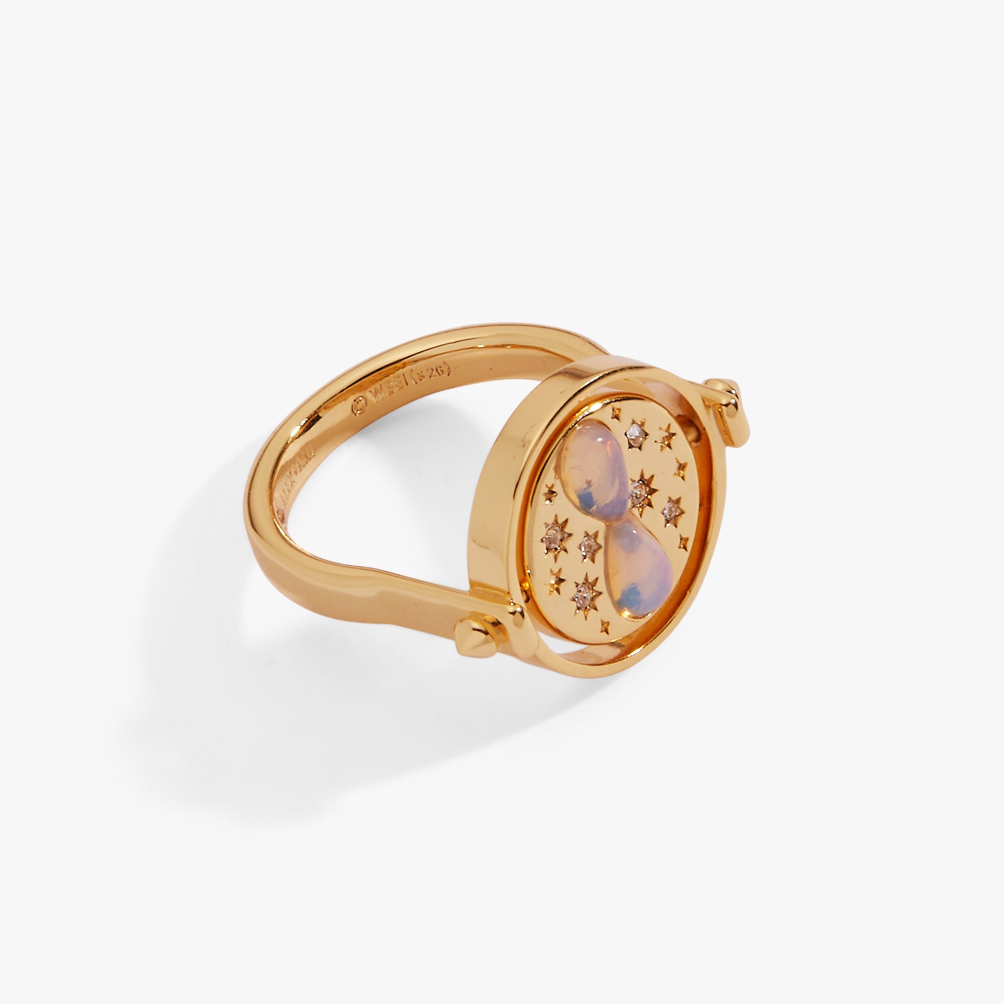 Harry Potter™ Time Turner Flip Ring Gold | Alex and Ani
