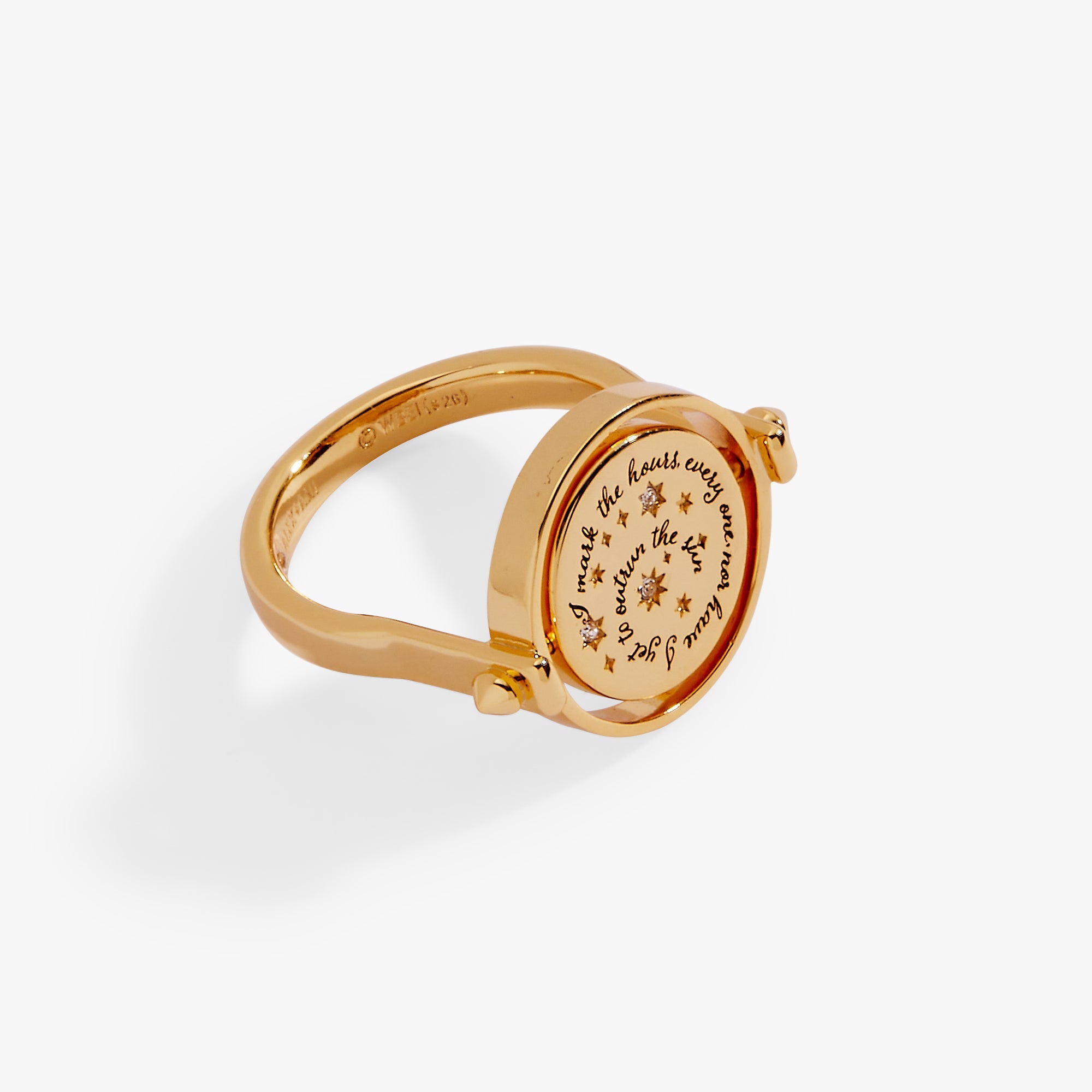 Harry Potter™ Time Turner Flip Ring Gold | Alex and Ani