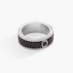 Hot Wheels™ Gear Fidget Spinner Ring Silver | Alex and Ani