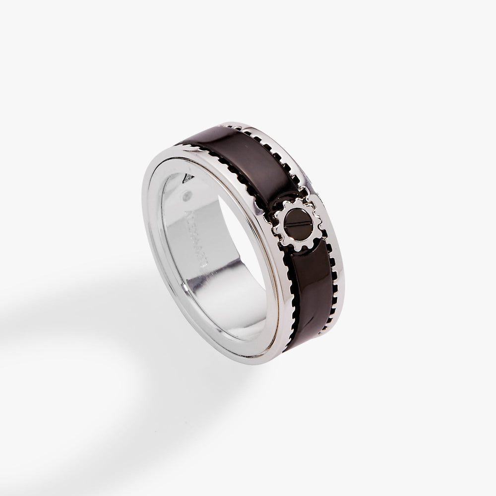 Hot Wheels™ Gear Fidget Spinner Ring Silver | Alex and Ani