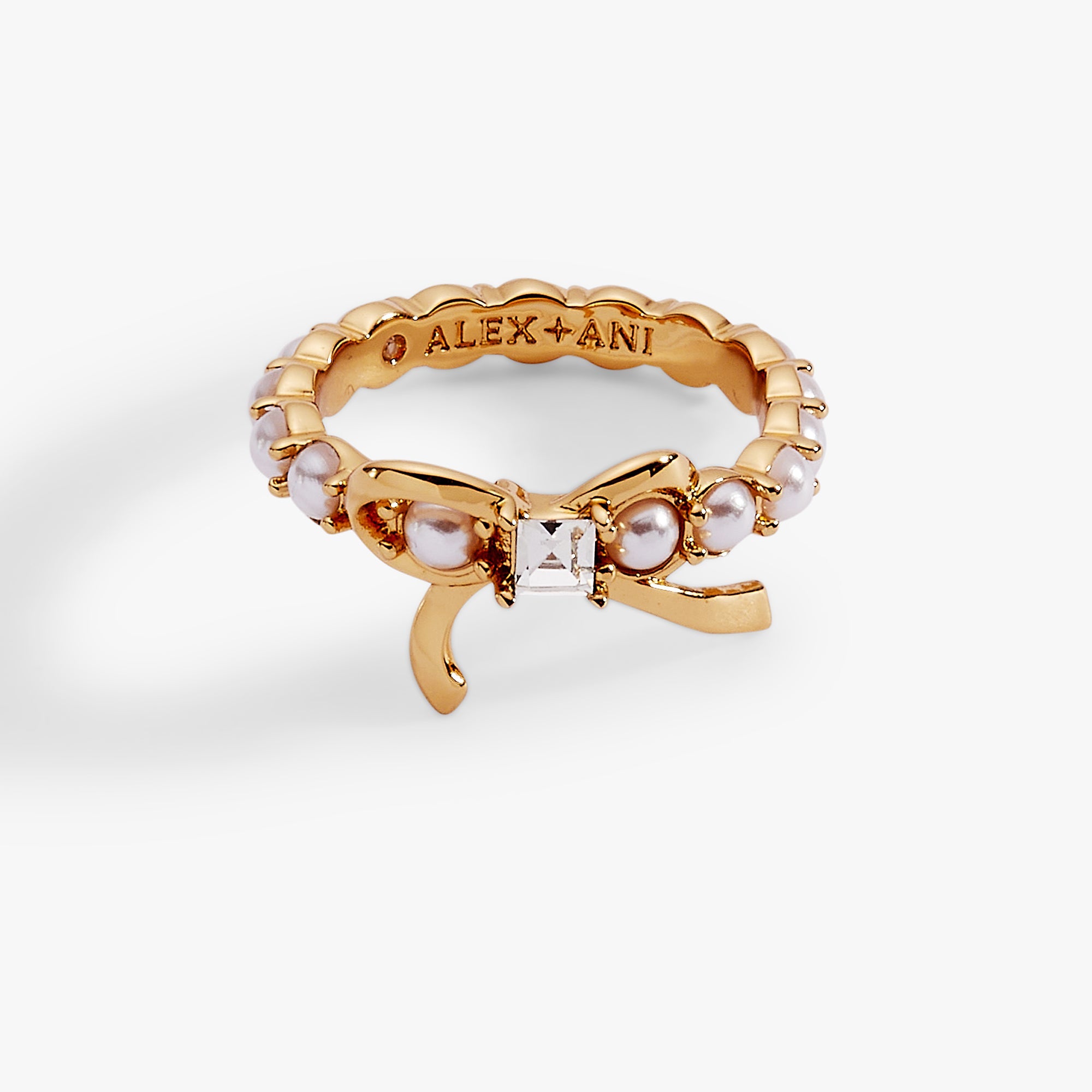 Pearl Coquette Ring Gold | Alex and Ani