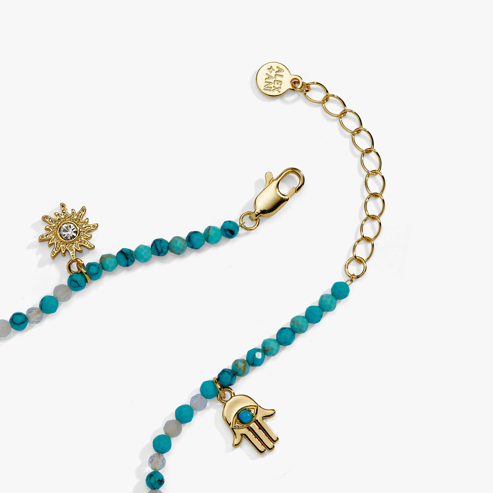 Healing Stone Charm Anklet Gold | Alex and Ani