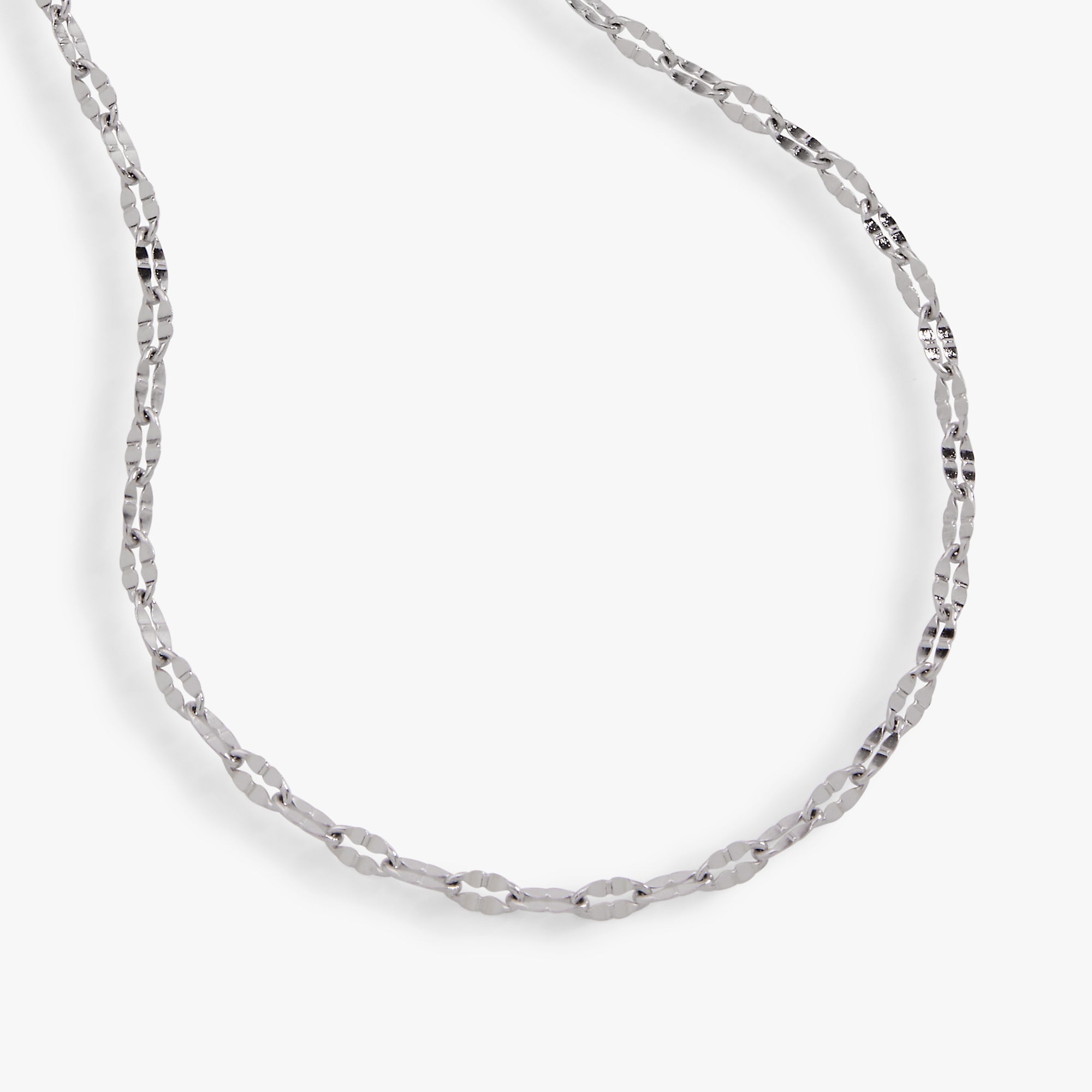 Multi Faceted Chain Anklet Stainless Steel Gold | Alex and Ani