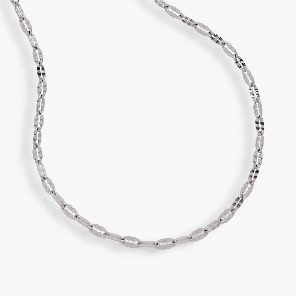 Multi Faceted Chain Anklet Stainless Steel Gold | Alex and Ani
