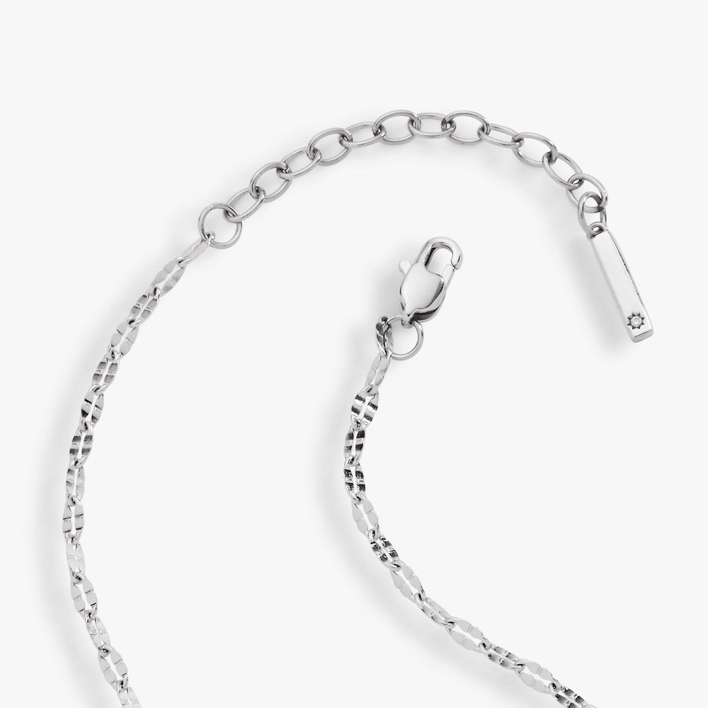 Multi Faceted Chain Anklet Stainless Steel Gold | Alex and Ani