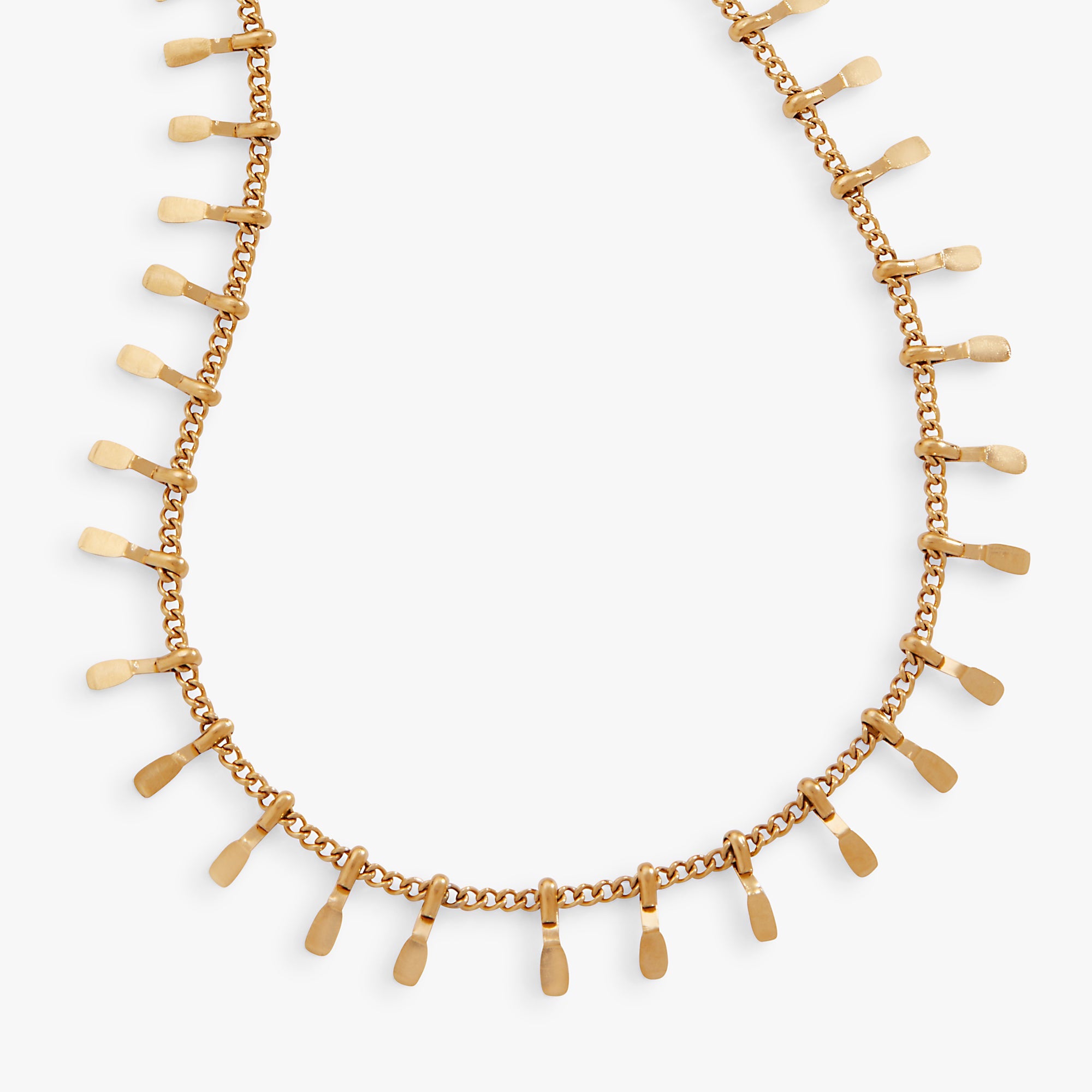 Paddle Tassel Chain Anklet Stainless Steel Gold | Alex and Ani