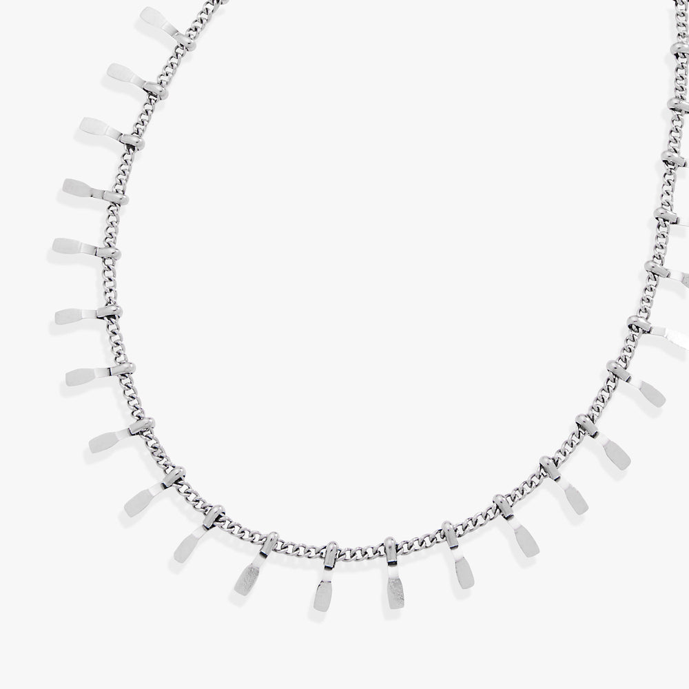 Paddle Tassel Chain Anklet Stainless Steel Gold | Alex and Ani