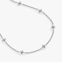 Logo Star Chain Anklet Stainless Steel Silver | Alex and Ani