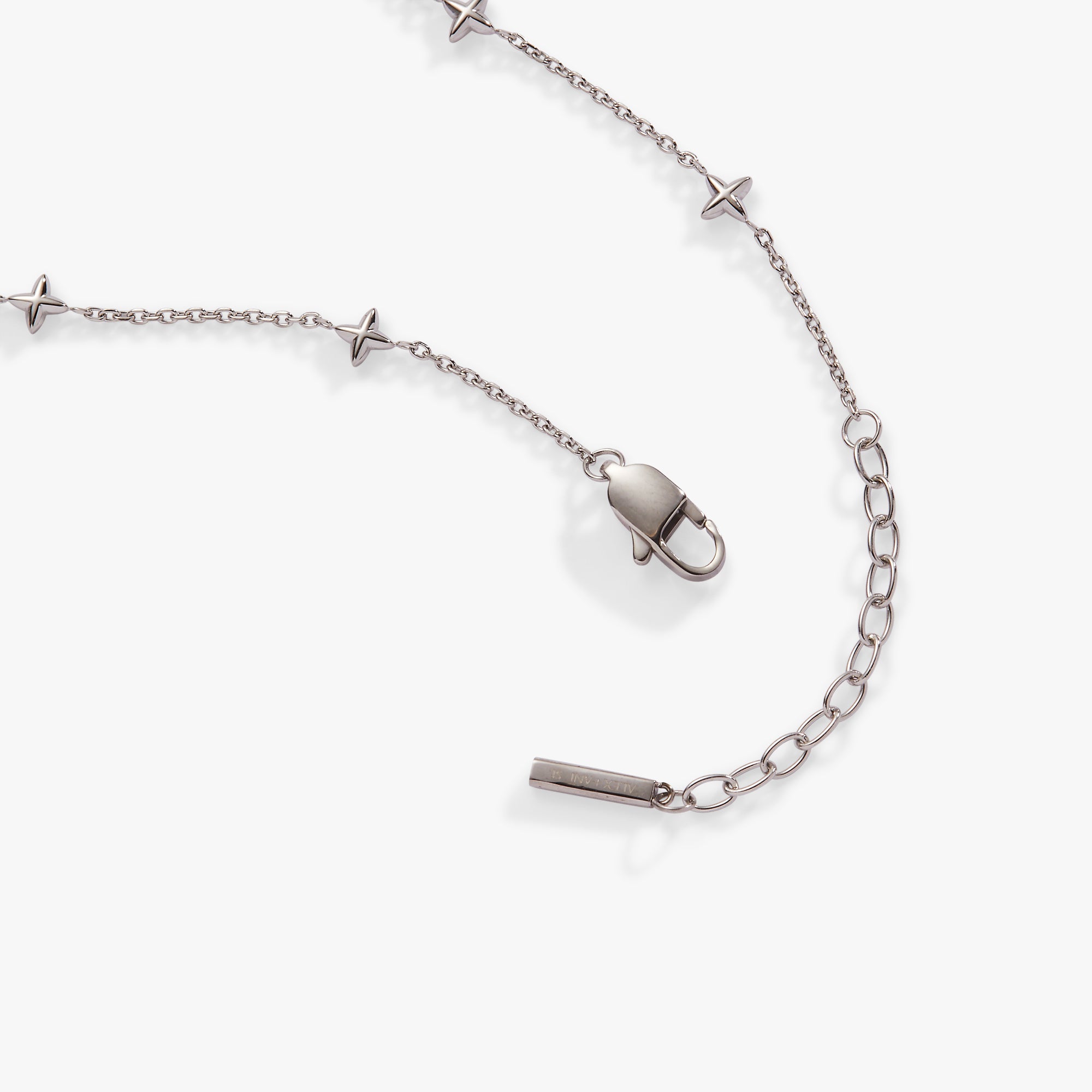 Logo Star Chain Anklet Stainless Steel Silver | Alex and Ani