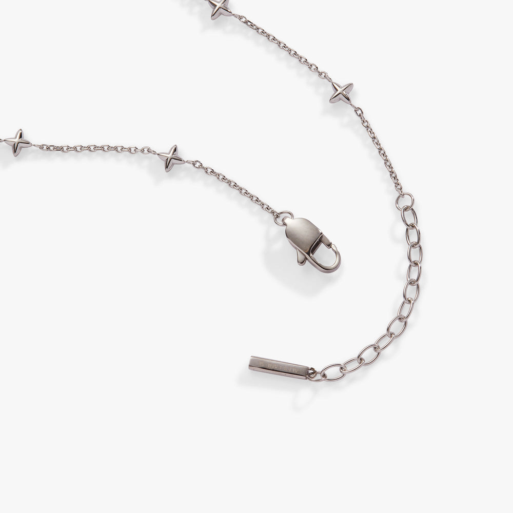 Logo Star Chain Anklet Stainless Steel Silver | Alex and Ani