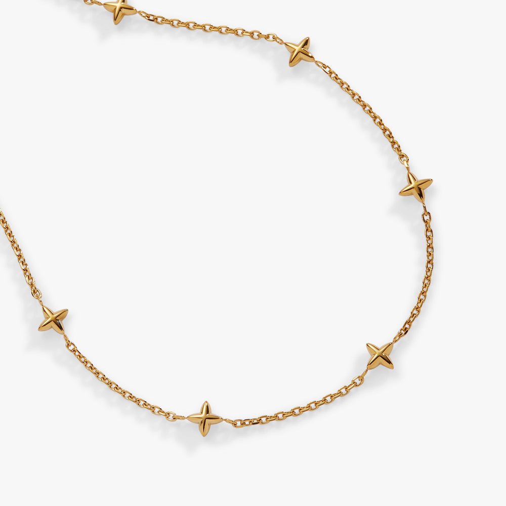 Logo Star Chain Anklet Stainless Steel Silver | Alex and Ani