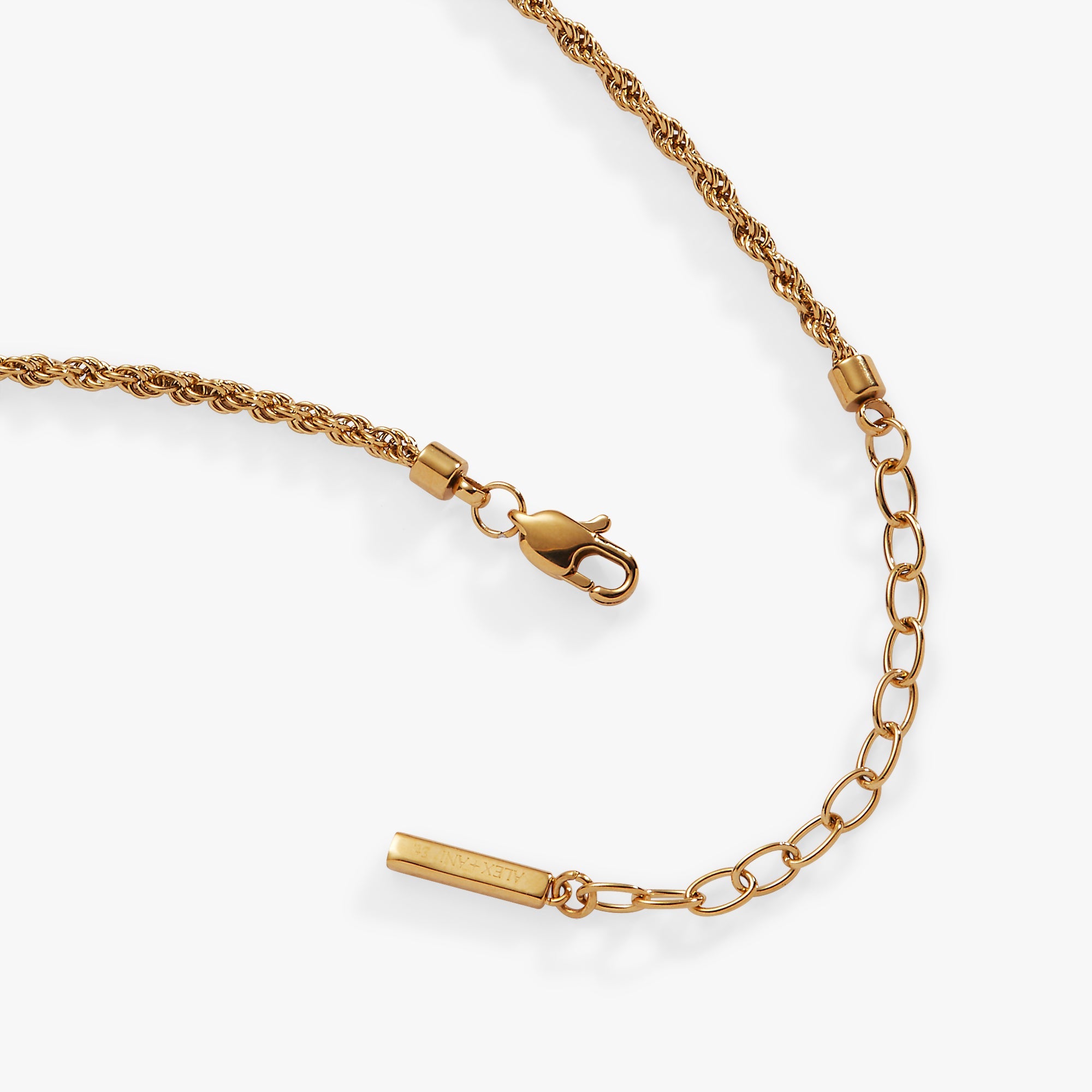 Mini Rope Chain Anklet Stainless Steel Gold | Alex and Ani
