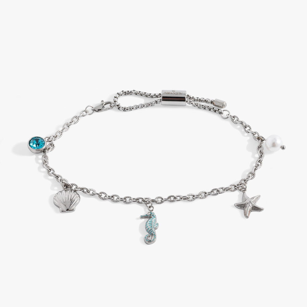 Seaside Anklet Stainless Steel Gold | Alex and Ani