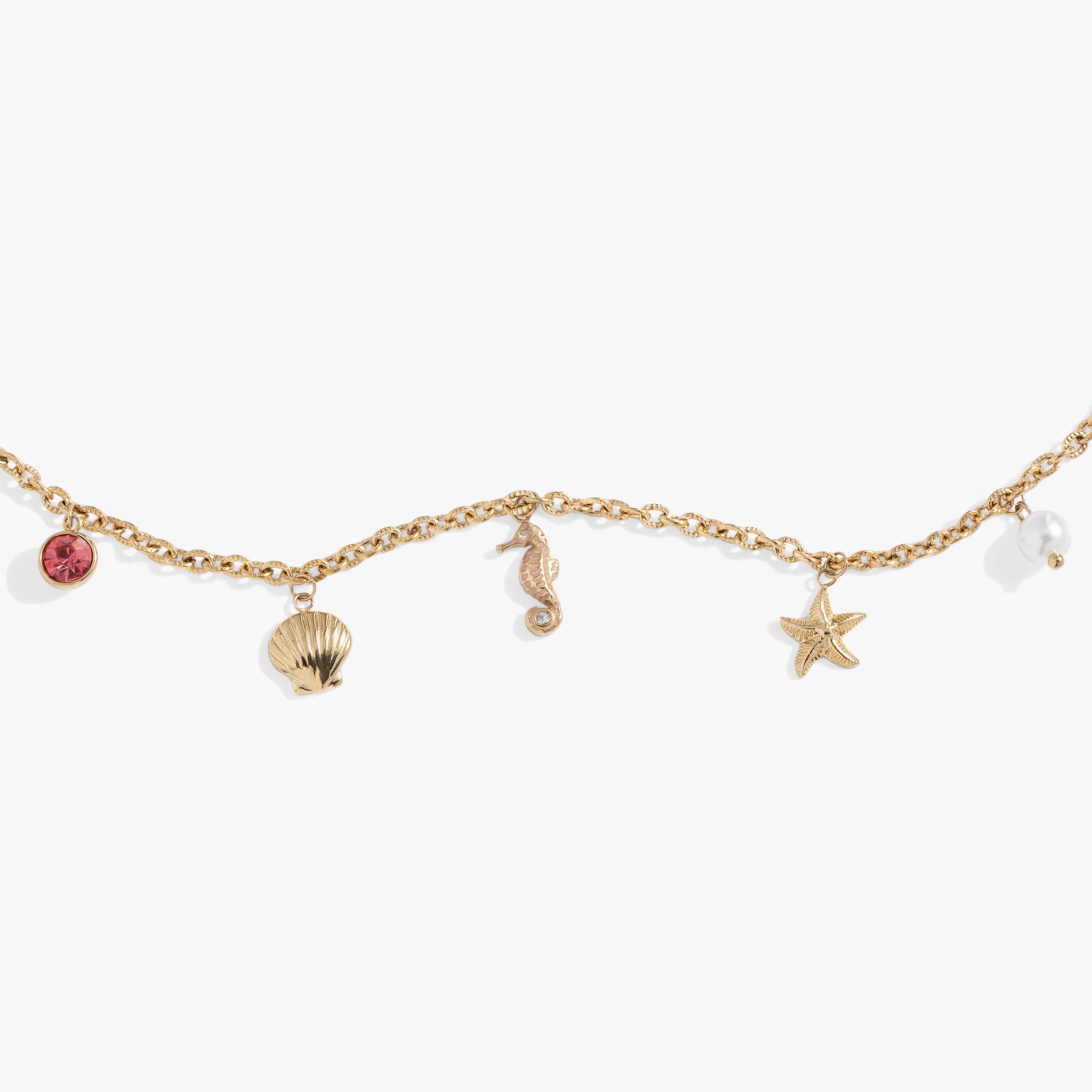 Seaside Anklet Stainless Steel Gold | Alex and Ani