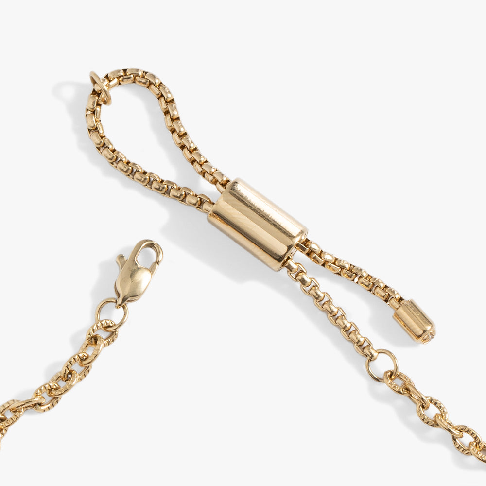 Seaside Anklet Stainless Steel Gold | Alex and Ani