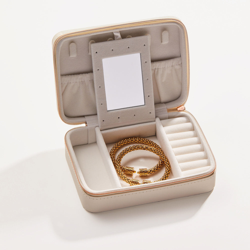 ALEX AND ANI Symbols Travel Jewelry Case White | Alex and Ani
