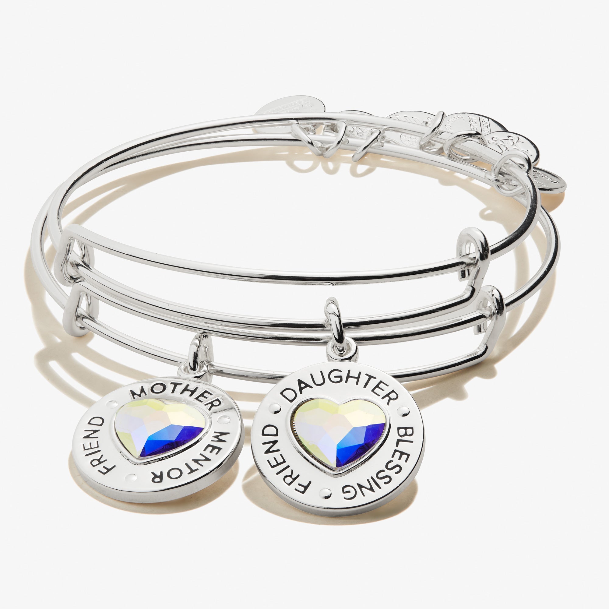 Mother Daughter Charm Bangles, Set of 2 - Alex and Ani Silver | Alex and Ani