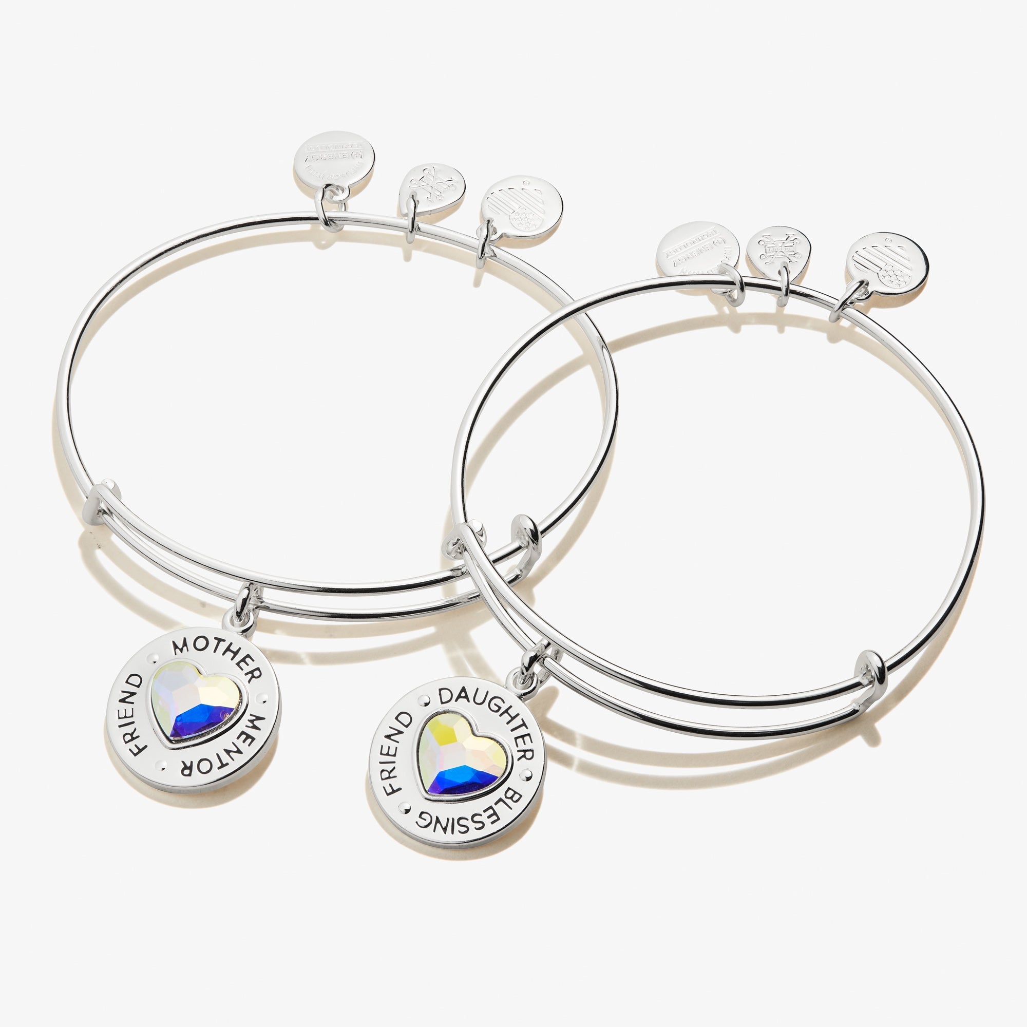 Mother Daughter Charm Bangles, Set of 2 - Alex and Ani Silver | Alex and Ani