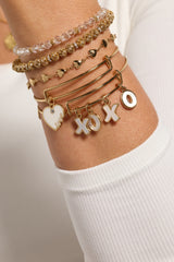 Love XOXO Bangle Set of 5 Gold | Alex and Ani