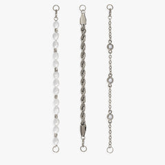 Crystal + Pearl Stranded™ Bracelet Set Stainless Steel Gold | Alex and Ani