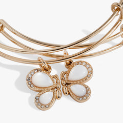 Perfect Pairs- Butterfly Wings Bangle Set of 2 Gold | Alex and Ani