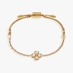 Four-Leaf Clover Stranded™ Bracelet Set Stainless Steel Gold | Alex and Ani