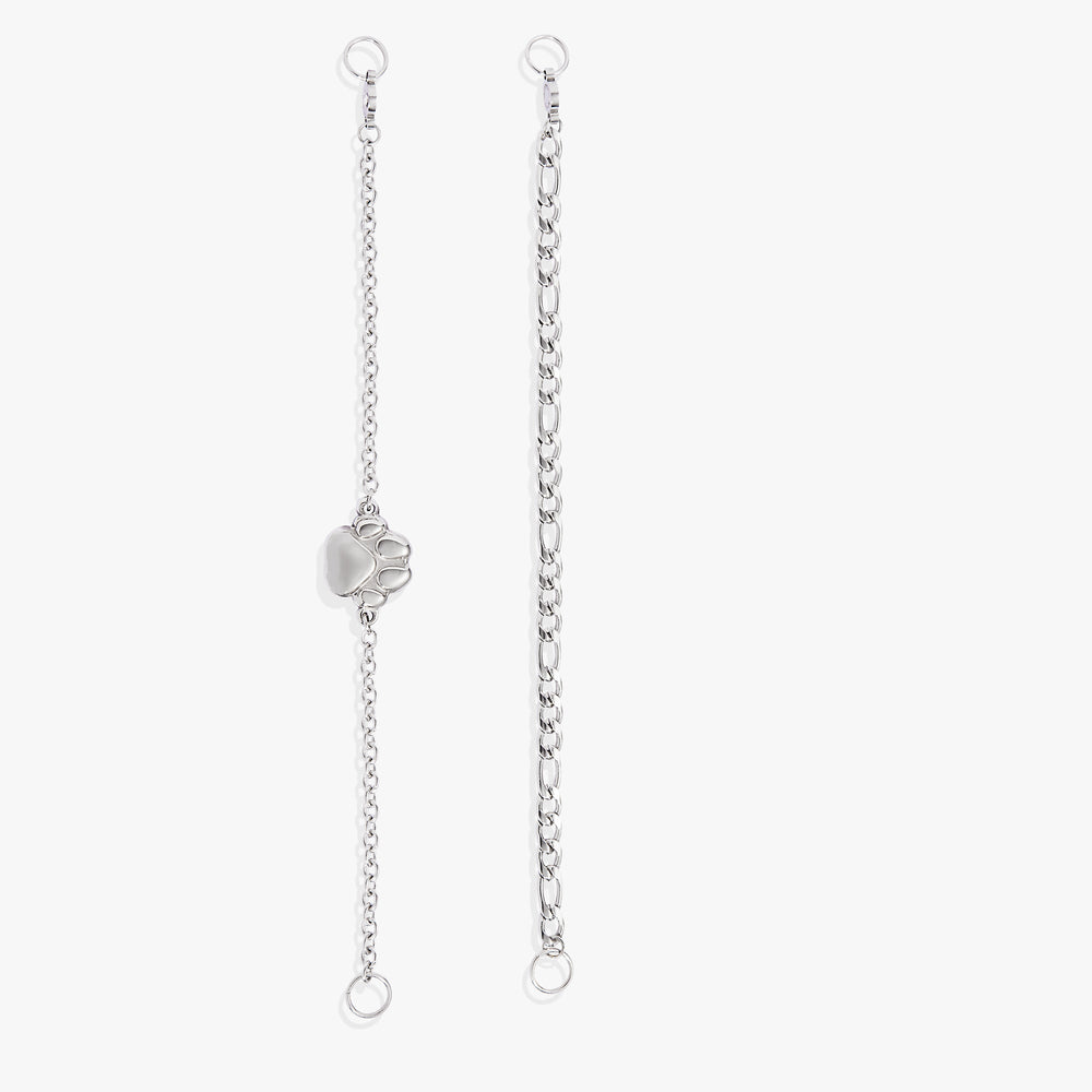 Paw Print Stranded™ Bracelet Set Stainless Steel Silver | Alex and Ani
