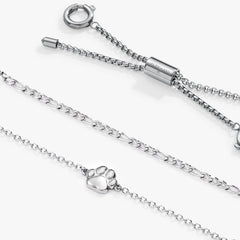 Paw Print Stranded™ Bracelet Set Stainless Steel Silver | Alex and Ani