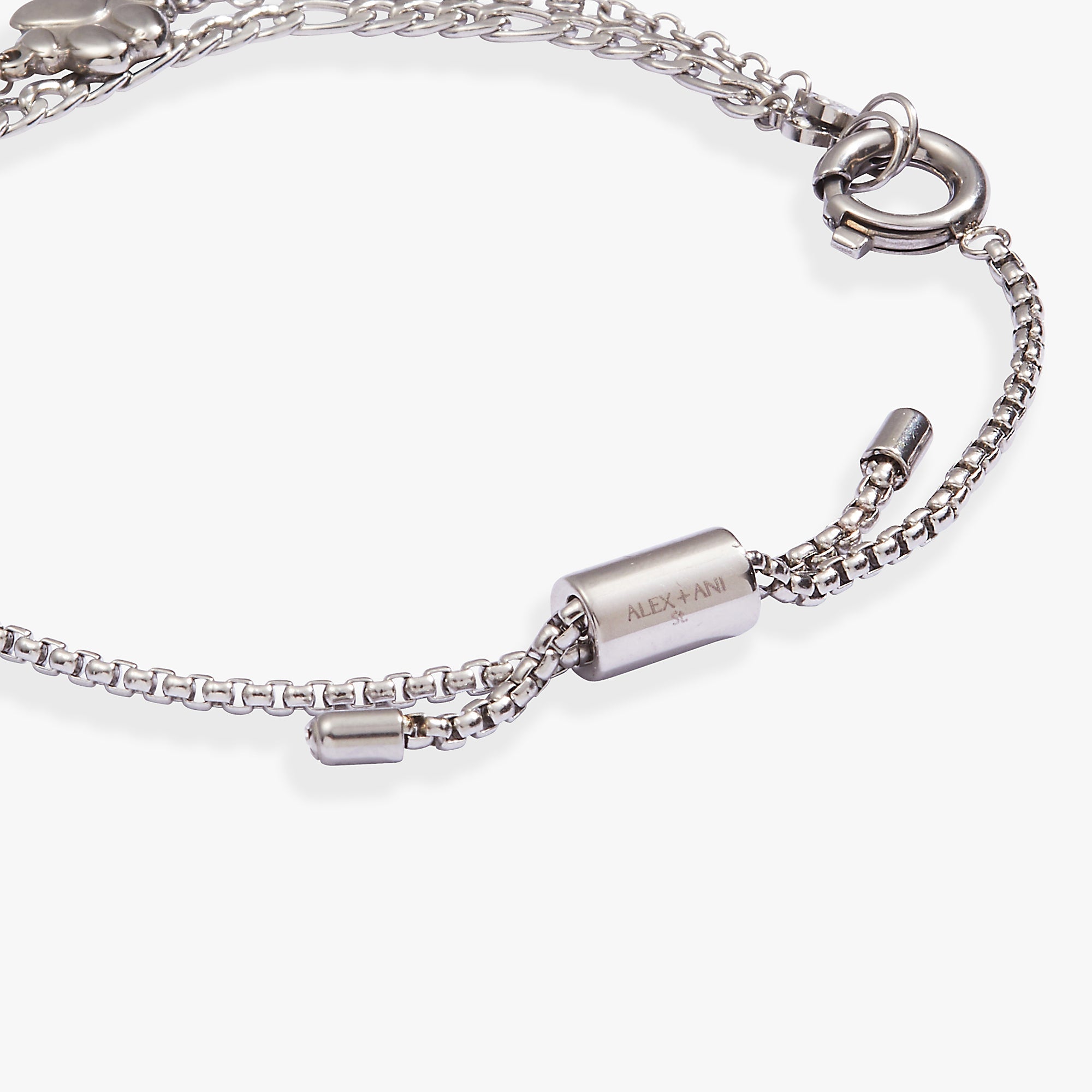 Paw Print Stranded™ Bracelet Set Stainless Steel Silver | Alex and Ani