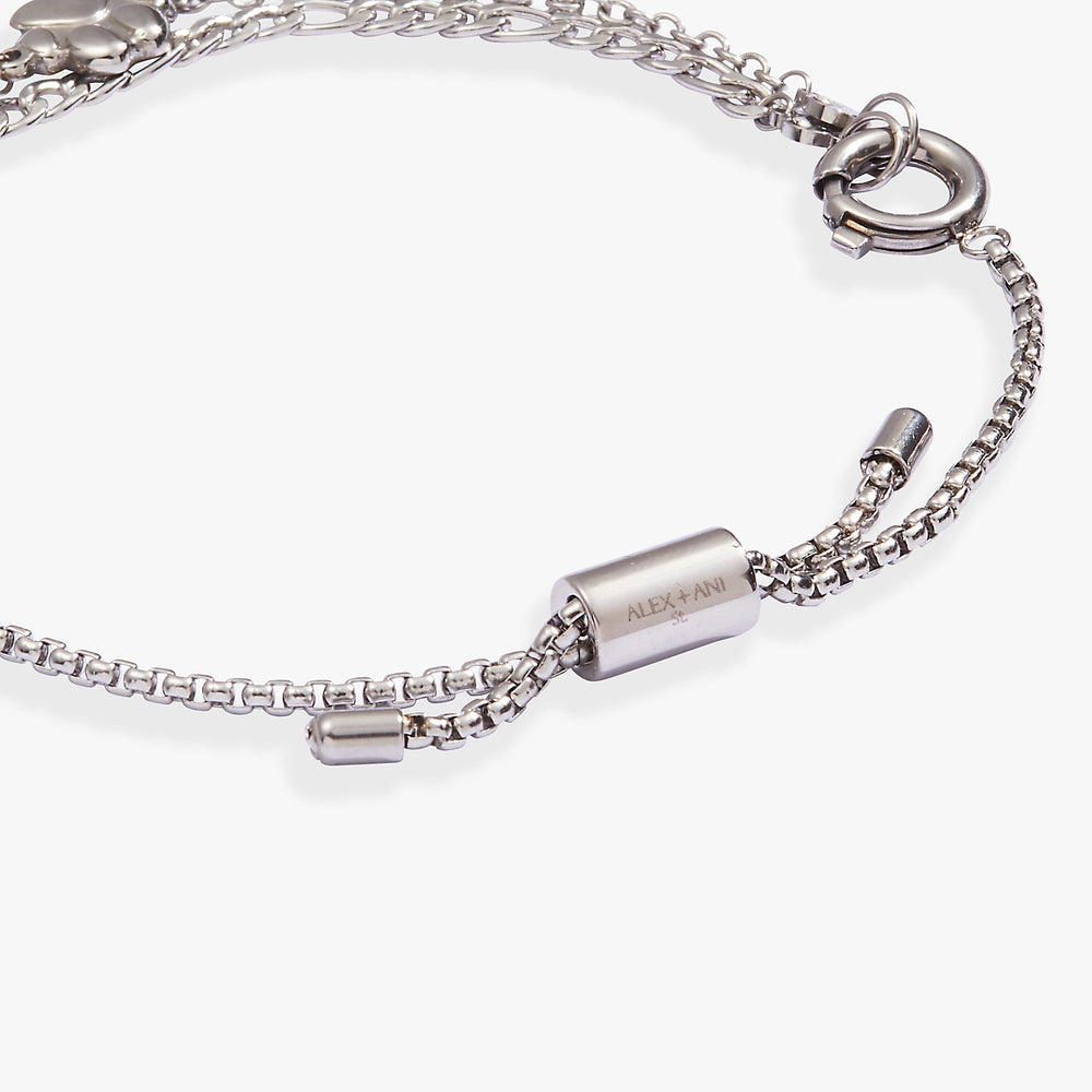 Paw Print Stranded™ Bracelet Set Stainless Steel Silver | Alex and Ani