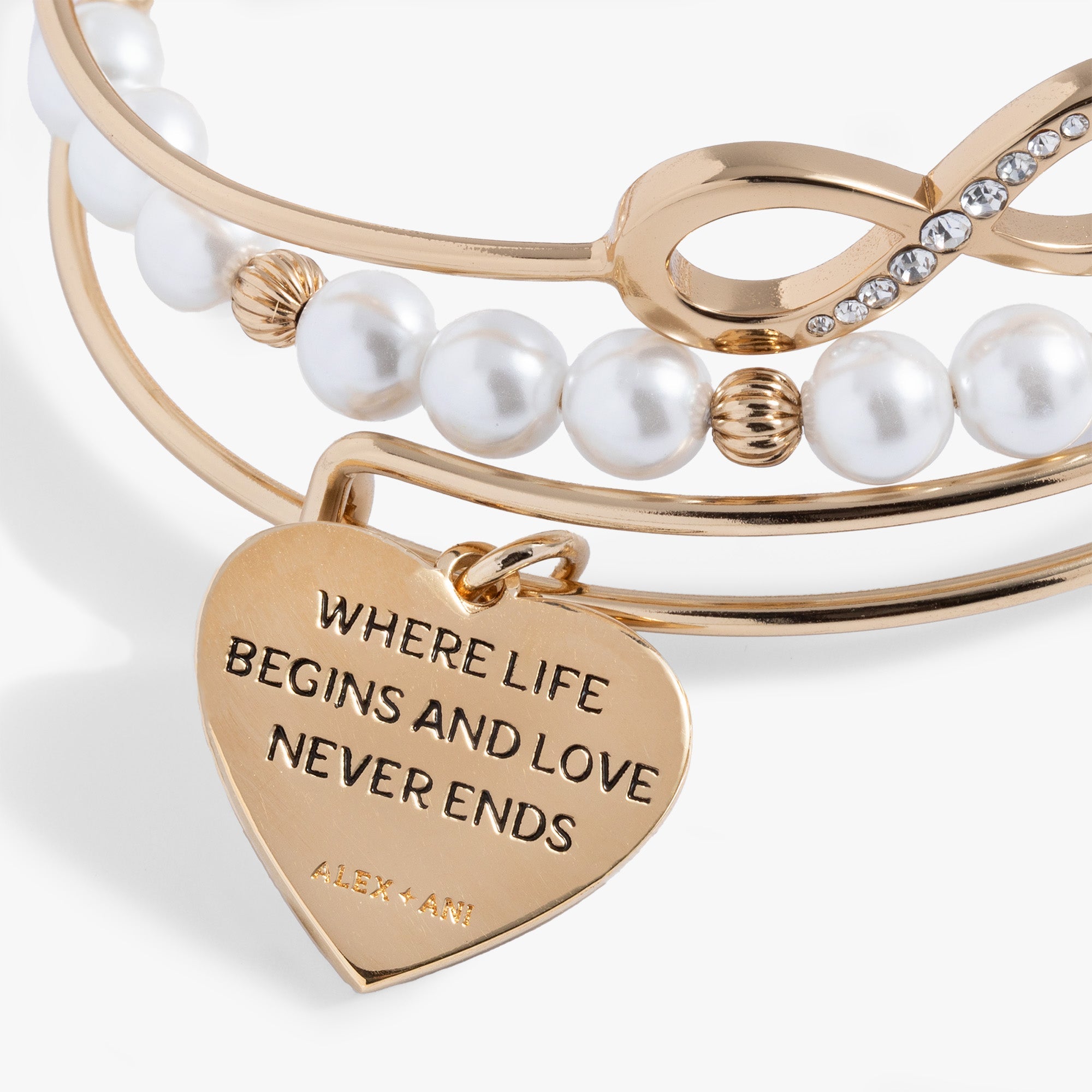 Family Bangle Set of 3 Gold | Alex and Ani
