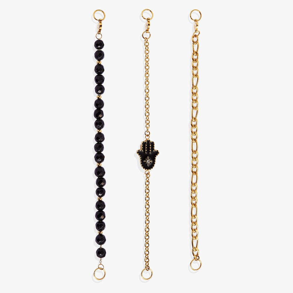 Hamsa Stranded™ Bracelet Set Stainless Steel Gold | Alex and Ani