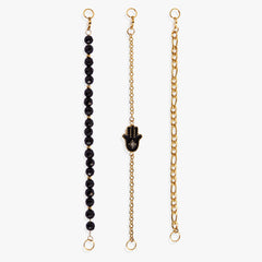 Hamsa Stranded™ Bracelet Set Stainless Steel Gold | Alex and Ani