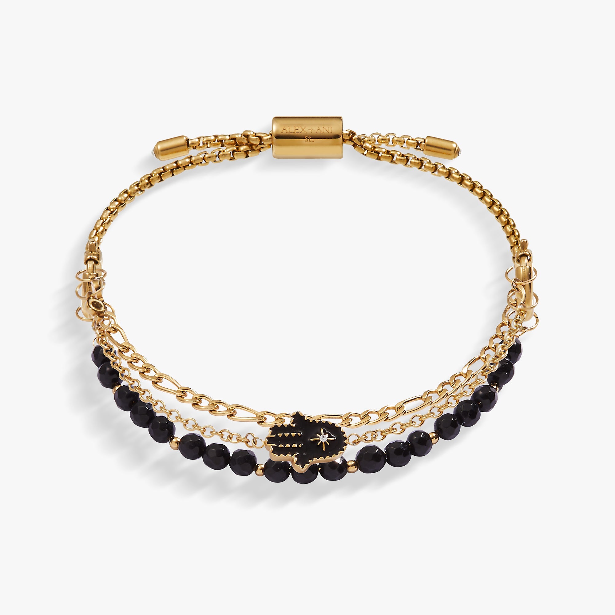 Hamsa Stranded™ Bracelet Set Stainless Steel Gold | Alex and Ani