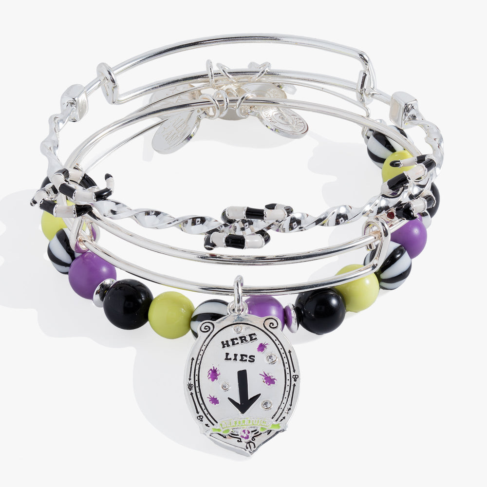Beetlejuice® Bangle Set of 3 Silver | Alex and Ani
