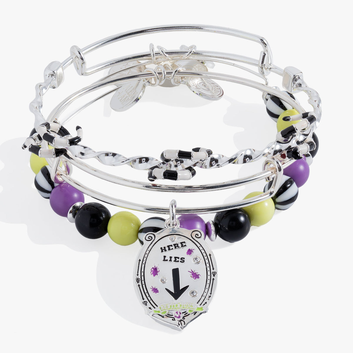 Beetlejuice® Bangle Set of 3 Silver | Alex and Ani