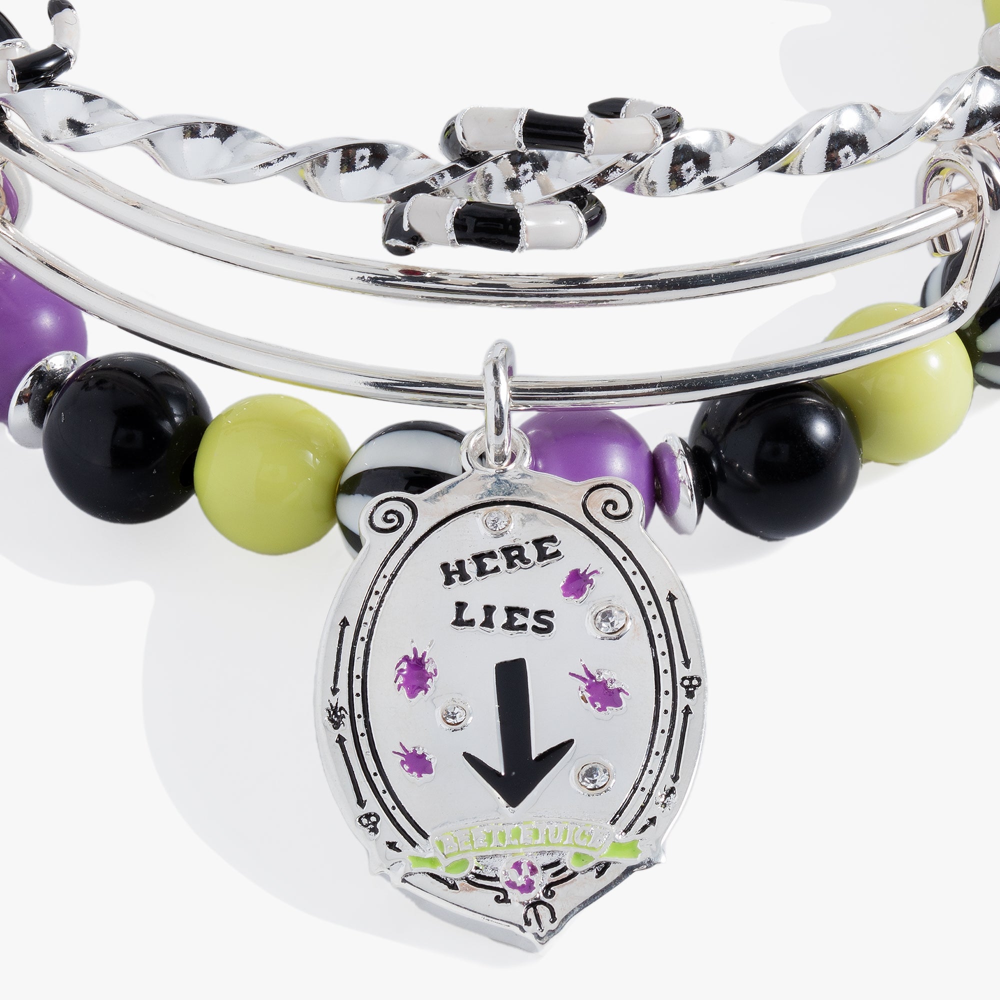 Beetlejuice® Bangle Set of 3 Silver | Alex and Ani
