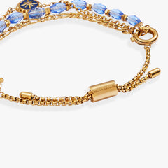 Compass Stranded™ Bracelet Set Stainless Steel Gold | Alex and Ani